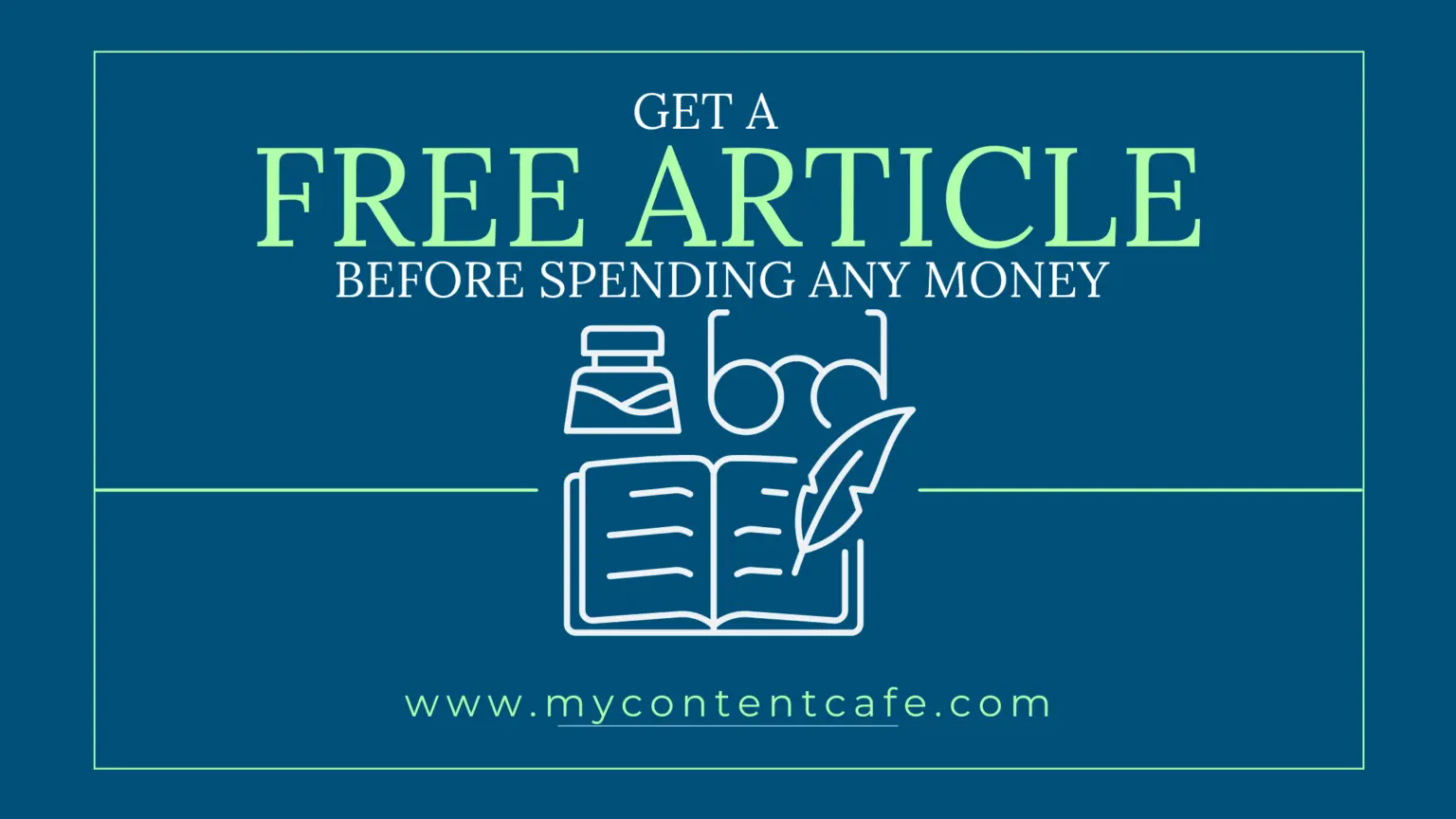 Read more about the article How and why to take a Free Article from My Content Cafe